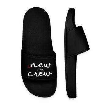 Nouveau dans l’équipage - Cadeau de naissance pour bébé - Claquettes Homme - noir - Devant