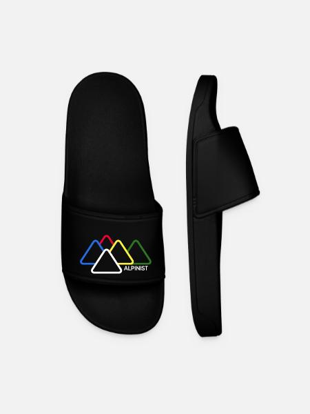 mountaineer alpinist trade-climbing bergfex mountains - Men’s Pool Sliders - black