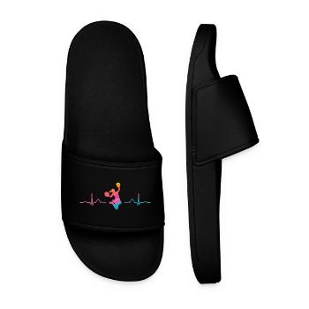 Cheerleader Cheer Mom Cheerleading - Men’s Pool Sliders - black - Front