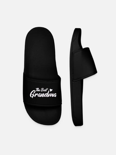 Beste Oma Herzdesign - Männer Badelatschen - Schwarz
