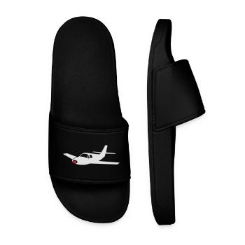 petit avion (couleur personnalisable!) - Claquettes Homme - noir - Devant