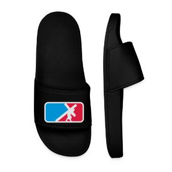 Crucifixion, drag, heavy, last, jesus, god, condem - Men’s Pool Sliders - black - Front