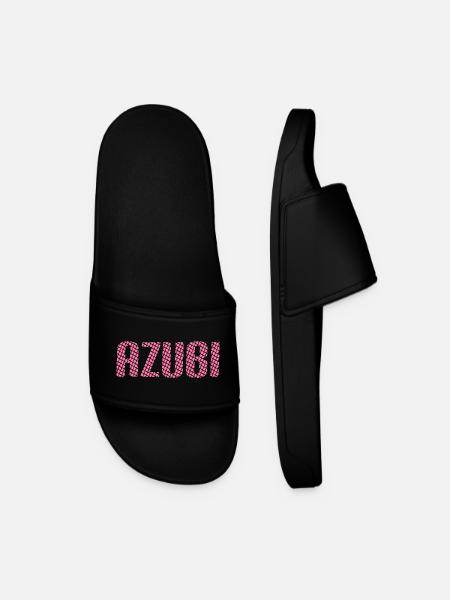 Azubi Tshirt 6 23 rosa - Männer Badelatschen - Schwarz