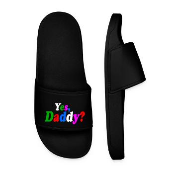 Yes daddy - Männer Badelatschen - Schwarz - Vorne