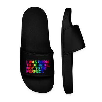Seien Sie original Vektor Design Symbol Retro Zitat Etikett - Männer Badelatschen - Schwarz - Vorne
