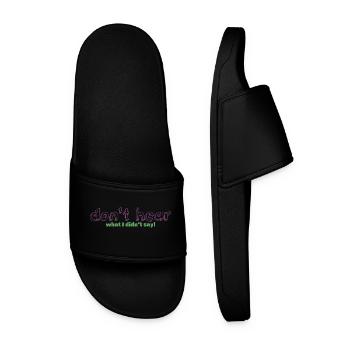 Literal Listener - Men’s Pool Sliders - black - Front