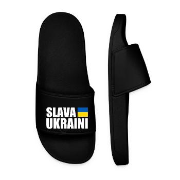 Slava ukraini - Men’s Pool Sliders - black - Front