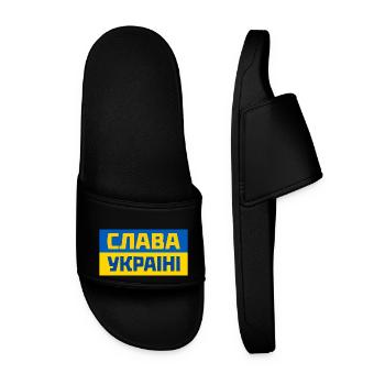 Ukraine - Männer Badelatschen - Schwarz - Vorne