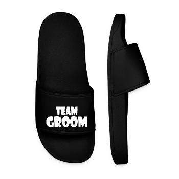 Team groom - Claquettes Homme - noir - Devant