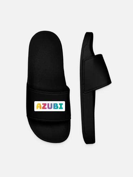 Azubi Tshirt coloured - Männer Badelatschen - Schwarz