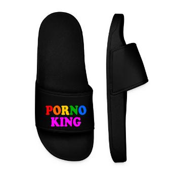 Porno king gay - Claquettes Homme - noir - Devant