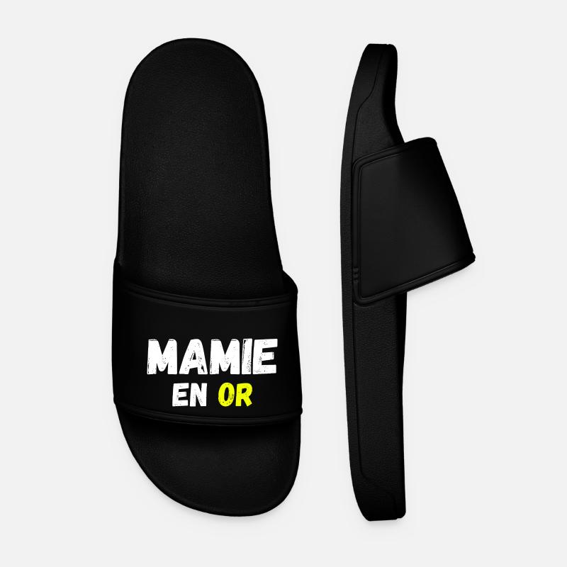 Goldene Oma - Männer Badelatschen - Schwarz