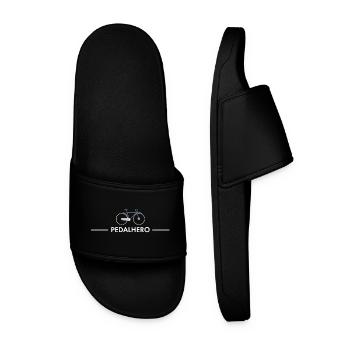 Pedalhero – Cool Bike Shirt - Men’s Pool Sliders - black - Front