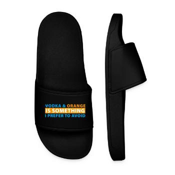 Vodka & Orange is something I prefer to avoid - Men’s Pool Sliders - black - Front