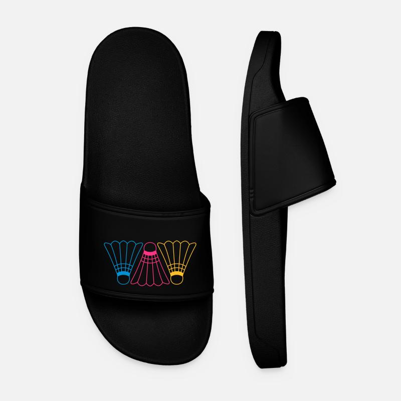 3 Badmintons - Men’s Pool Sliders - black