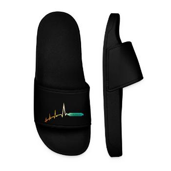 Harmonica Heartbeat Harmonica - Men’s Pool Sliders - black - Front