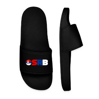 Serbie - Claquettes Homme - noir - Devant