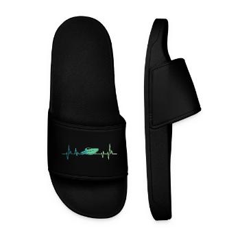 Bateau à moteur heartbeat bateau rapide sportboat - Claquettes Homme - noir - Devant
