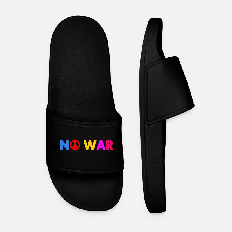 No war - Claquettes Homme - noir