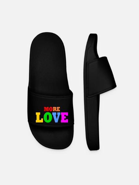 More love - Men’s Pool Sliders - black