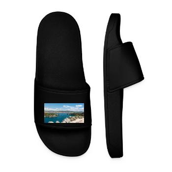Vue panoramique Primošten Šibenik-Knin Croatie - Claquettes Homme - noir - Devant