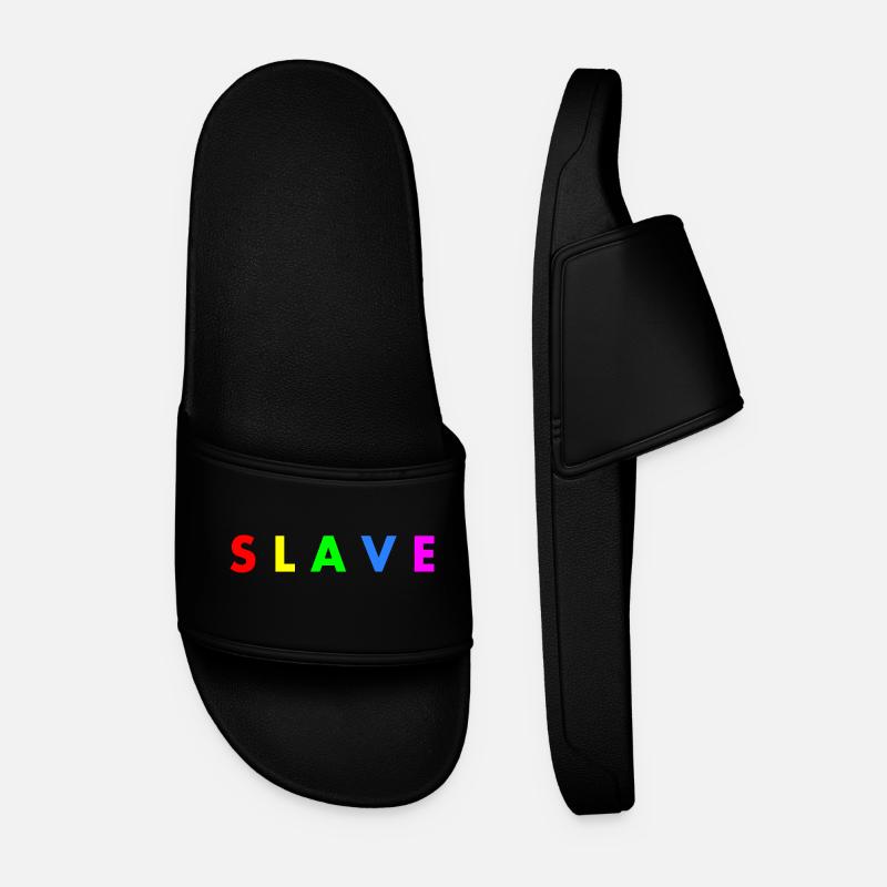 Slave - Männer Badelatschen - Schwarz
