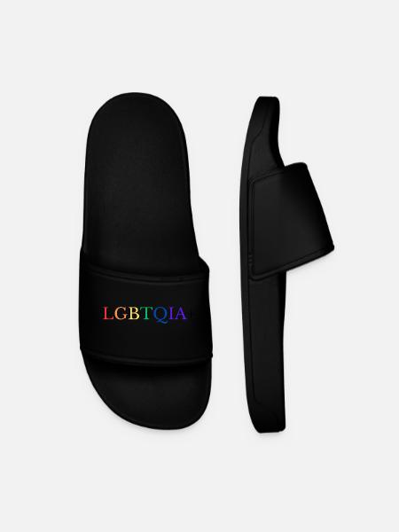 LGBTQIA+ - Men’s Pool Sliders - black