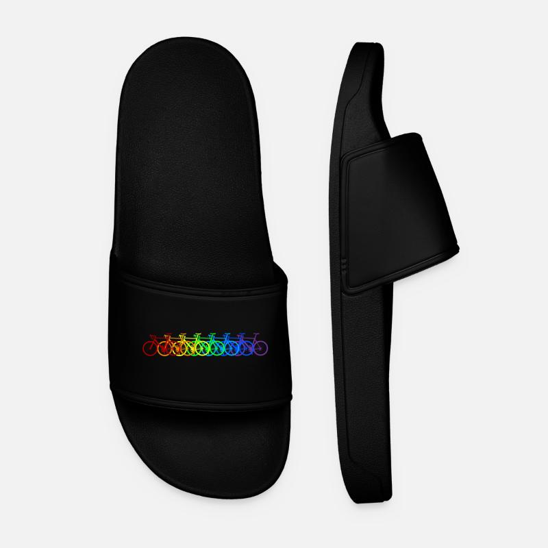 Rainbow Bike - Männer Badelatschen - Schwarz