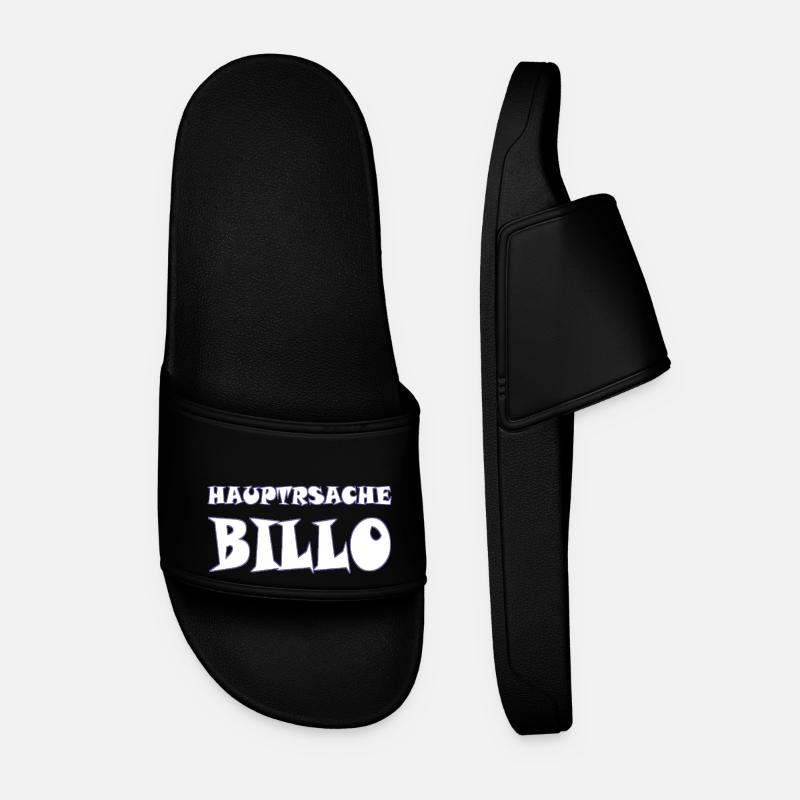 hauptsache billo - Männer Badelatschen - Schwarz