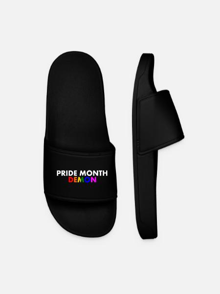 pride month demon - Claquettes Homme - noir