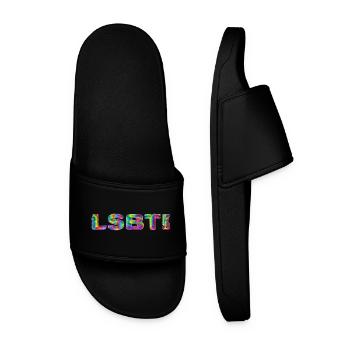 LSBTI - Männer Badelatschen - Schwarz - Vorne