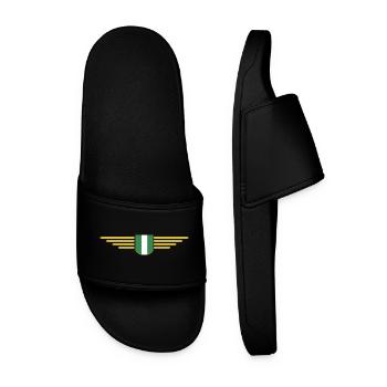 Nigeria Design – Show your love for the country - Men’s Pool Sliders - black - Front