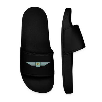 Delaware Fan T-Shirt – Coast & Charm - Men’s Pool Sliders - black - Front