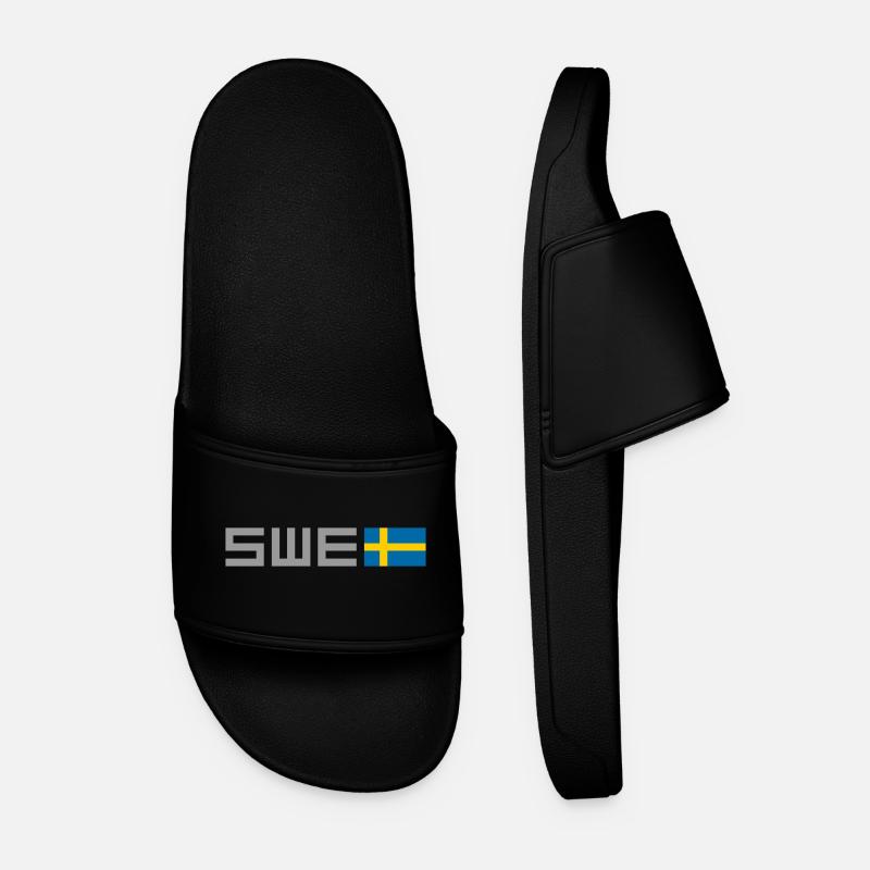 Schweden - Männer Badelatschen - Schwarz