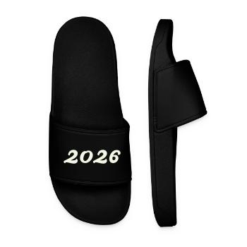 2026 - Claquettes Homme - noir - Devant