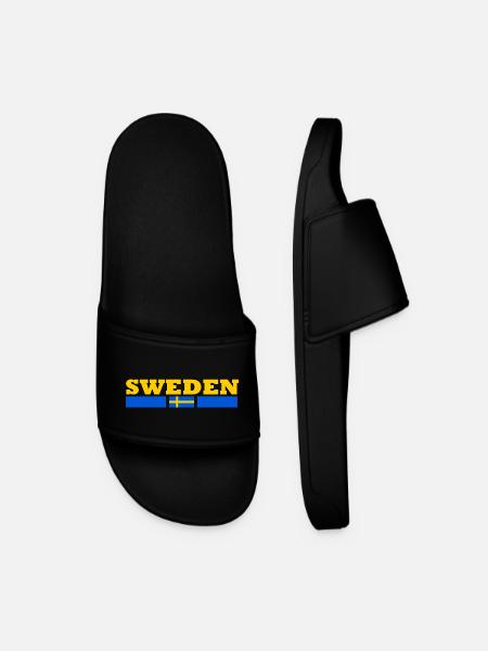 Drapeau suède - Claquettes Homme - noir