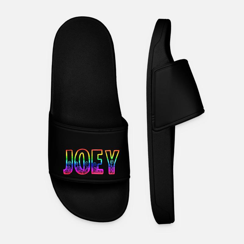 joey rs regenbogen - Männer Badelatschen - Schwarz