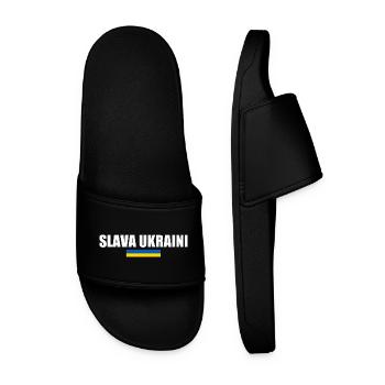 Slava ukraini - Claquettes Homme - noir - Devant