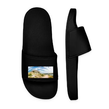 The Wall of Oštrica (Bedem Grebastica) Croatia - Men’s Pool Sliders - black - Front