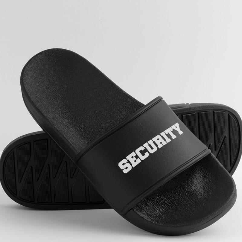 Security - Security Service - Guarding - Protection Men’s Pool Sliders