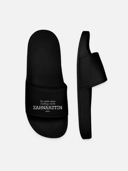 So sieht eine richtig coole Zahnärztin aus. - Männer Badelatschen - Schwarz