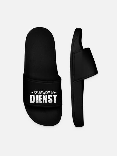 Ich bin nicht im Dienst - Männer Badelatschen - Schwarz