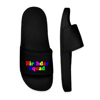 Birthday squad - Claquettes Homme - noir - Devant
