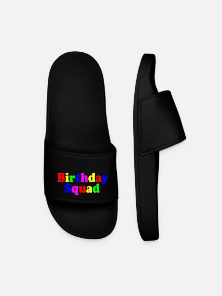 Birthday squad - Men’s Pool Sliders - black