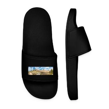 The Wall of Oštrica (Bedem Grebastica) Croatia - Men’s Pool Sliders - black - Front