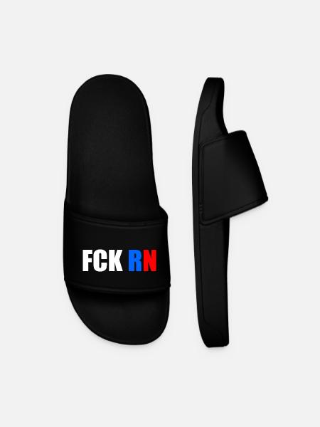 Fck rn - Men’s Pool Sliders - black