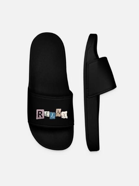 Relax – Stay relaxed - Men’s Pool Sliders - black