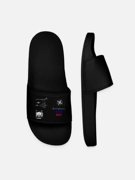 Aviation since 1922 supersonic flight instrument - Men’s Pool Sliders - black
