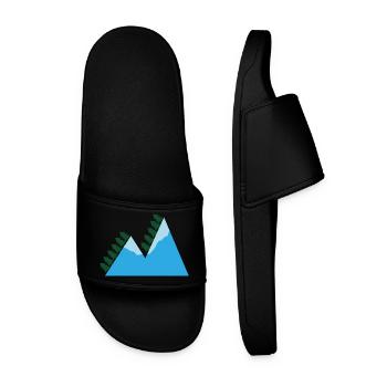 Montagnes - Claquettes Homme - noir - Devant