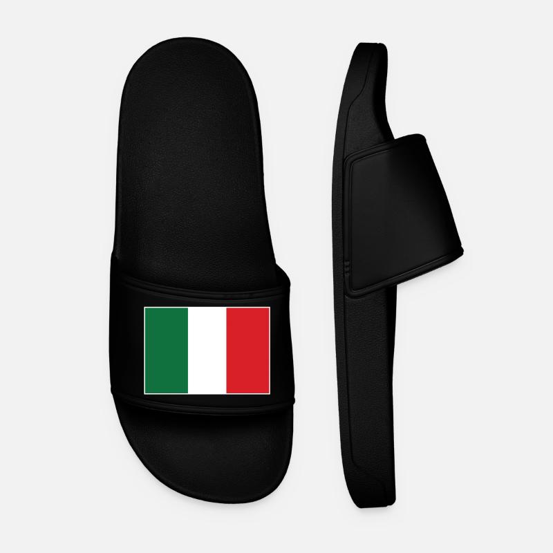 Italien Flagge - Männer Badelatschen - Schwarz